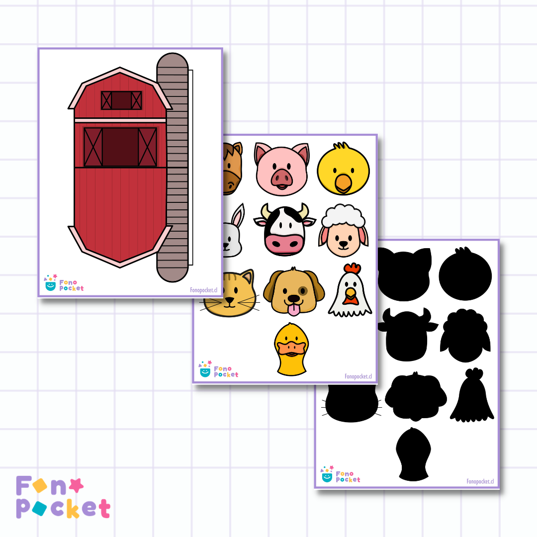 Juego Seguimiento de instrucciones versión animales de la granja