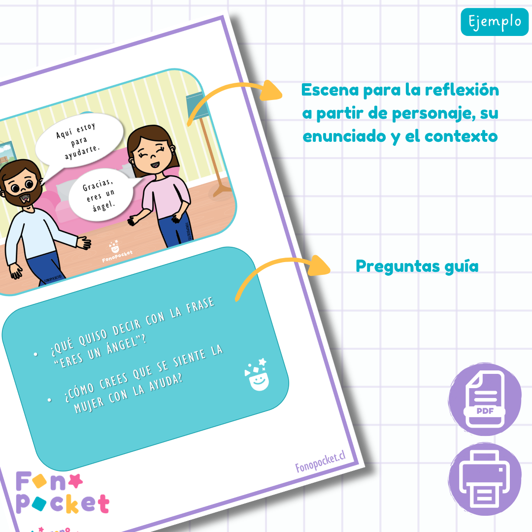 Tarjetas comprensión de metáforas