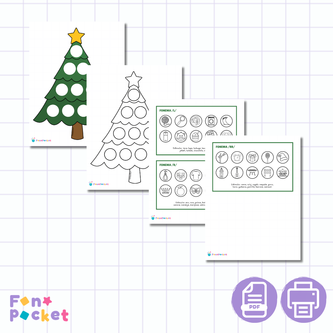 Fichas Edición navidad Fonemas /l/, /r/ y /rr/