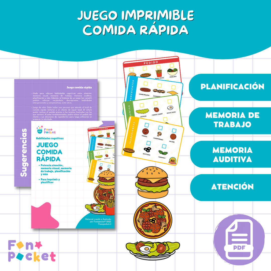 Juego de rol comida rápida