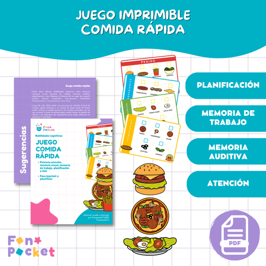 Juego de rol comida rápida