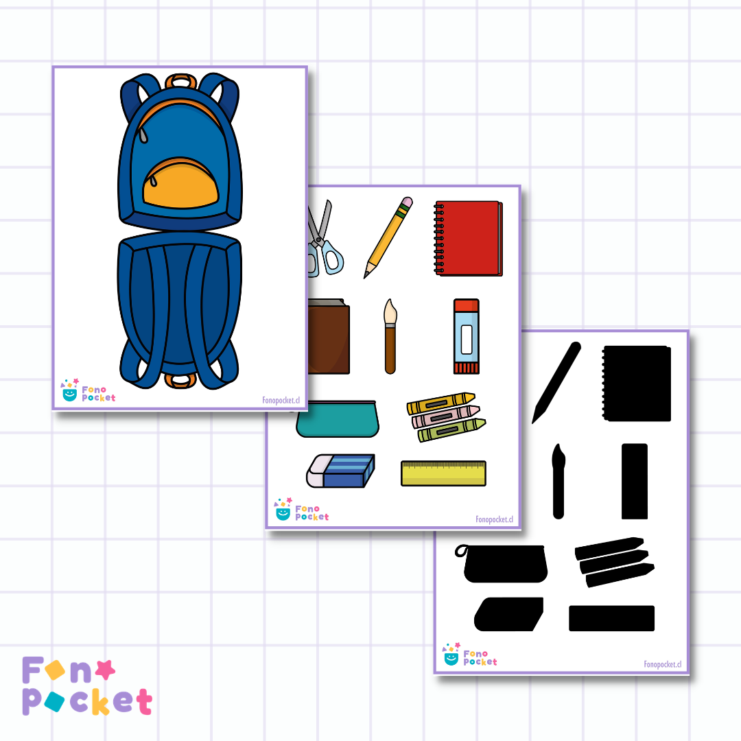 Juego Seguimiento de instrucciones versión útiles escolares