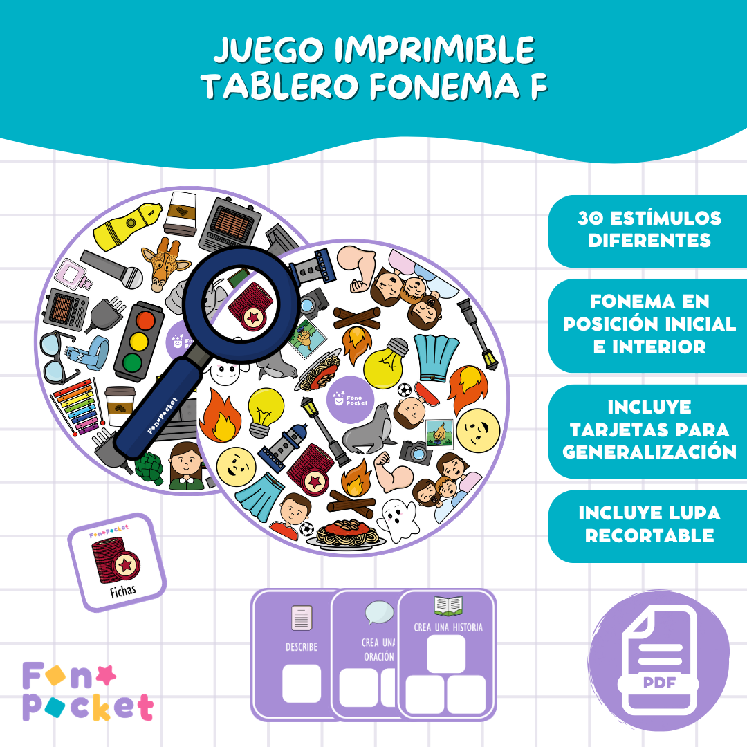 Juego tablero fonema /f/
