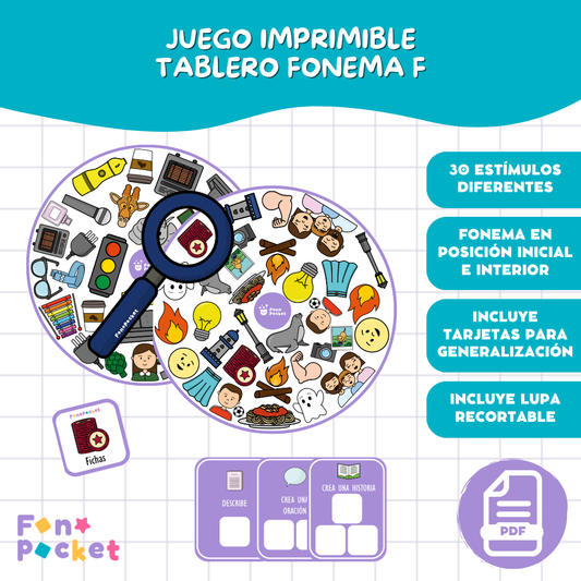 Juego tablero fonema /f/