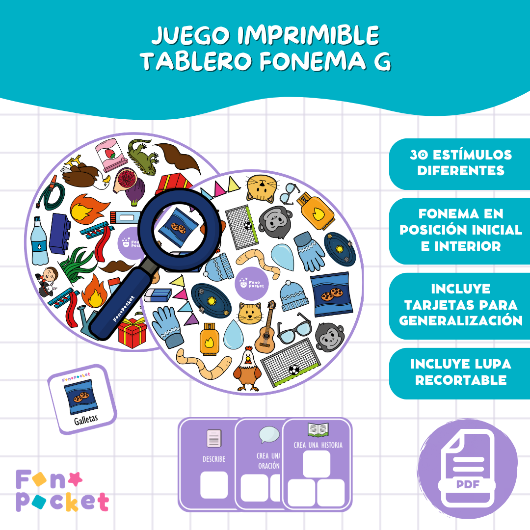 Juego tablero fonema /g/