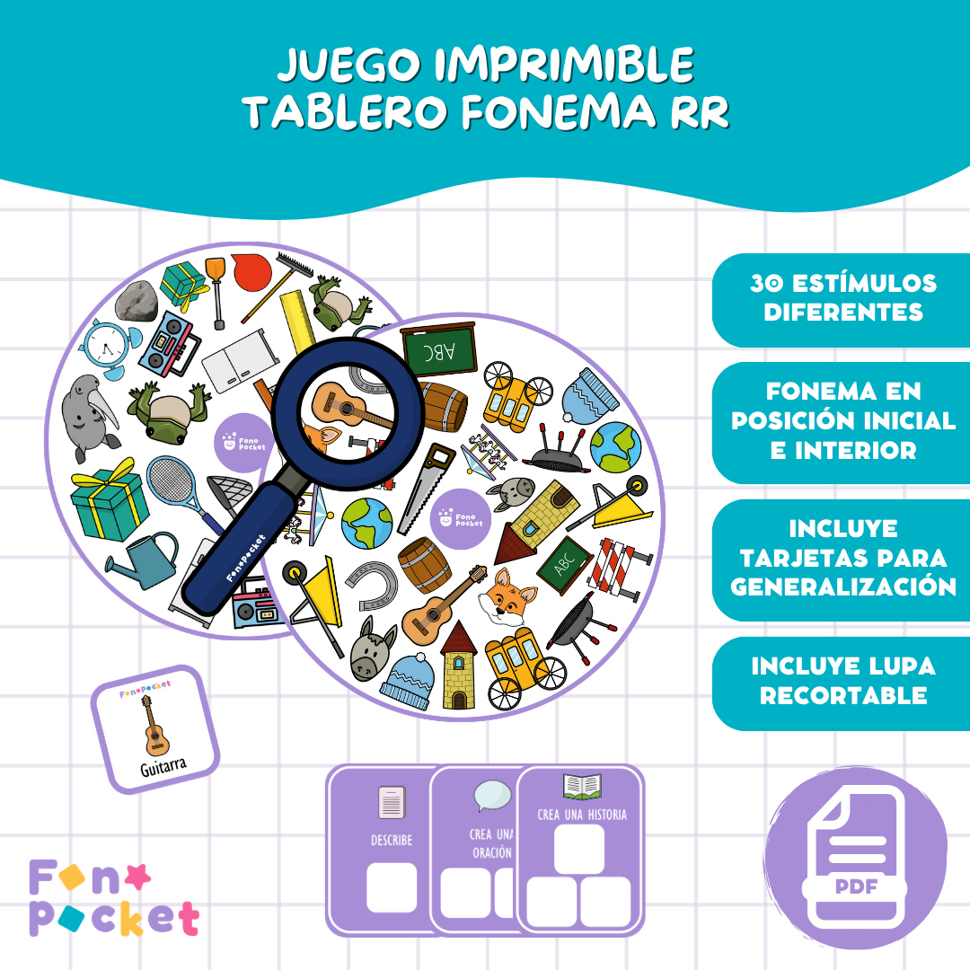 Juego tablero fonema /rr/