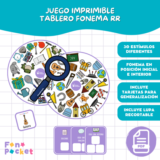 Juego tablero fonema /rr/