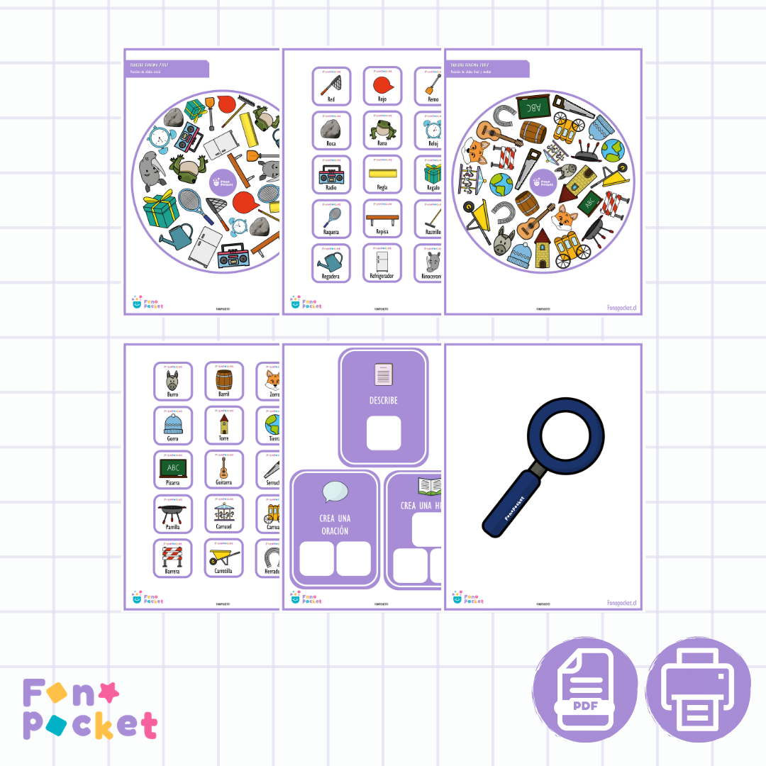 Juego tablero fonema /rr/