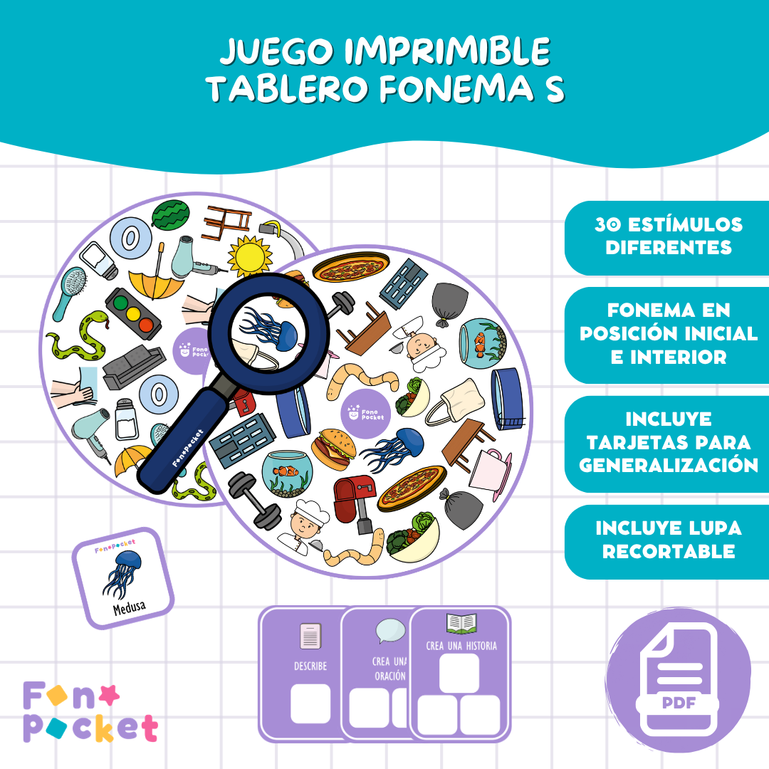 Juego tablero fonema /s/