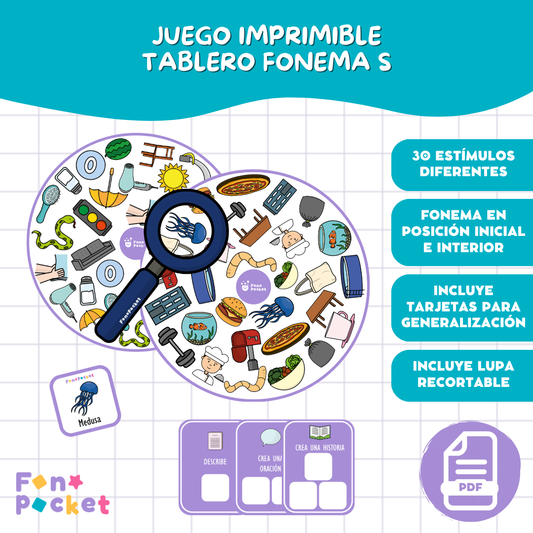 Juego tablero fonema /s/