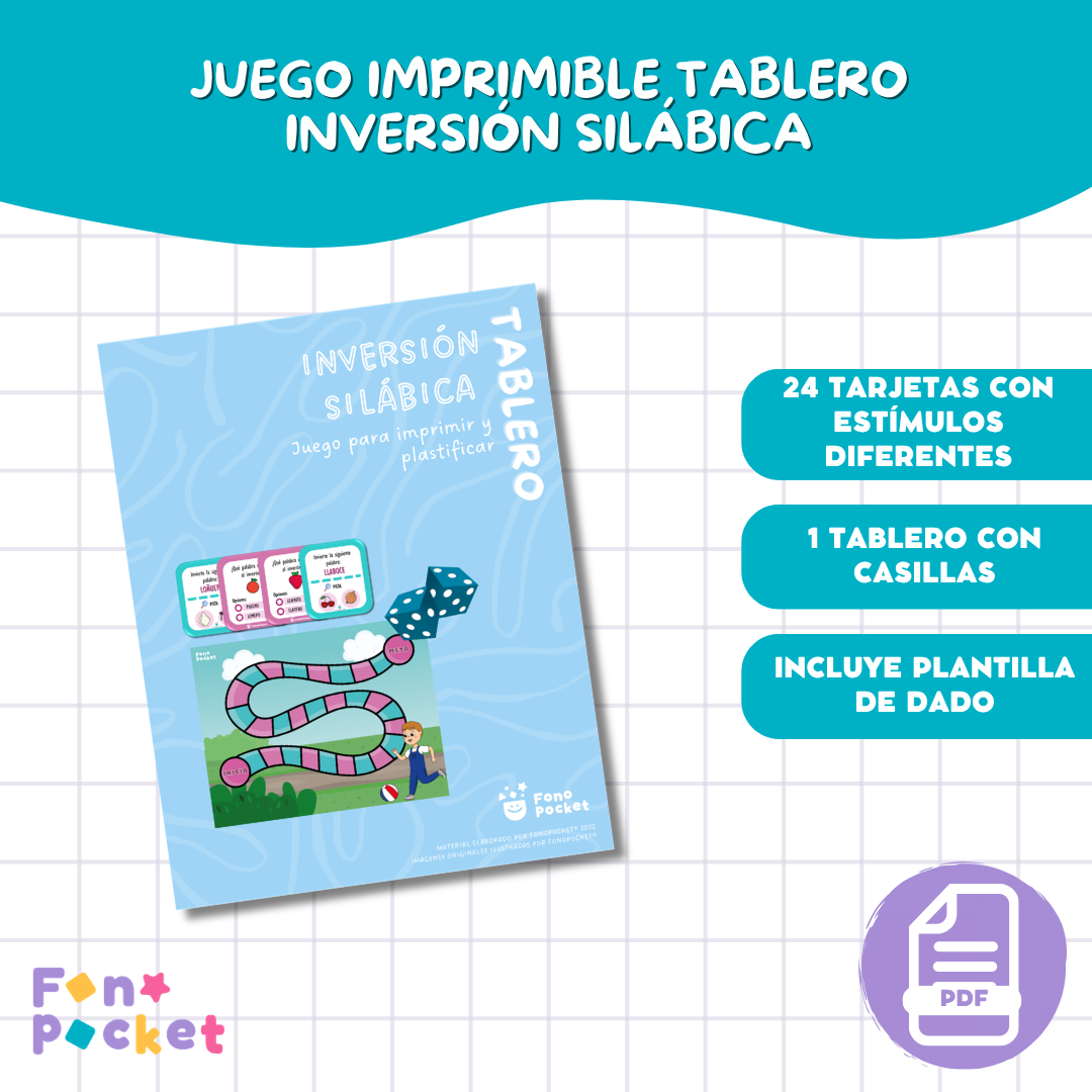 Tablero inversión silábica