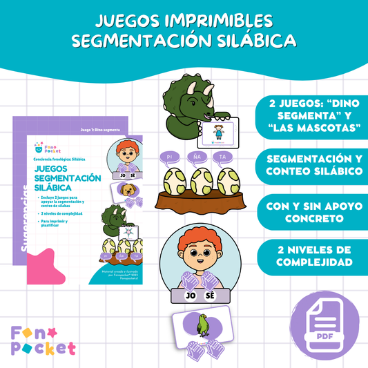 Juegos segmentación silábica