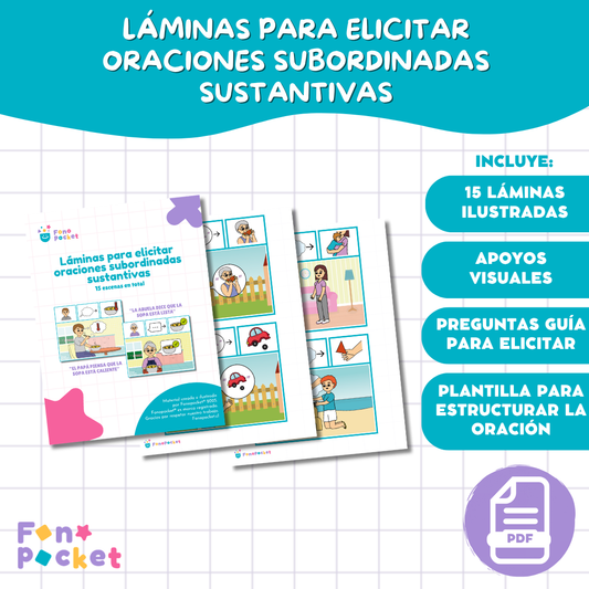Láminas para elicitar oraciones subordinadas sustantivas