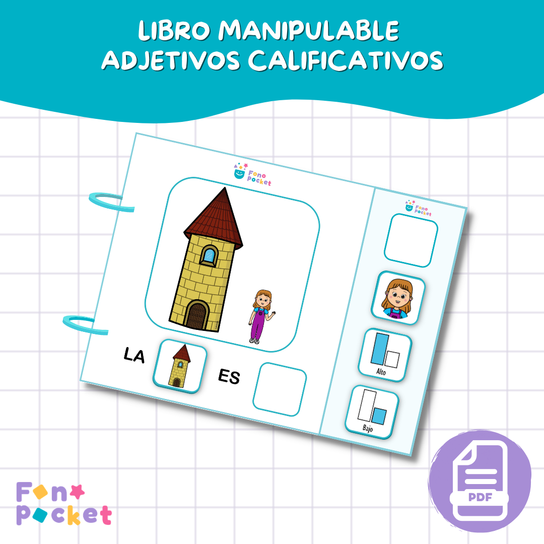 Libro manipulable adjetivos calificativos