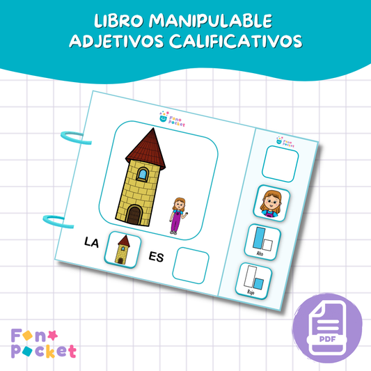 Libro manipulable adjetivos calificativos