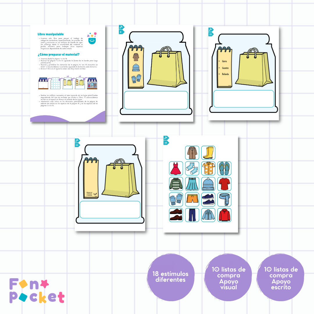 Libro manipulable prendas de vestir