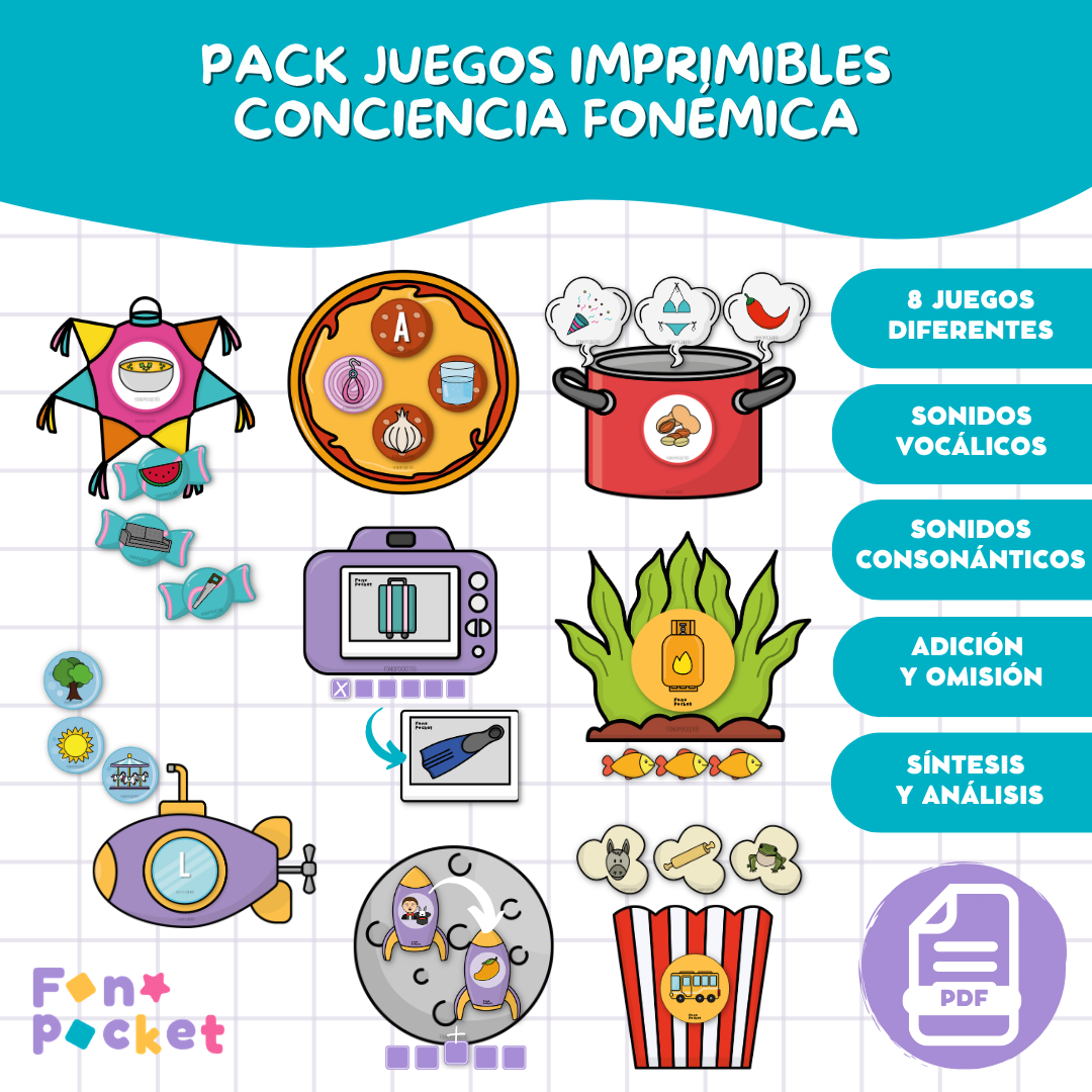 Pack juegos conciencia fonémica