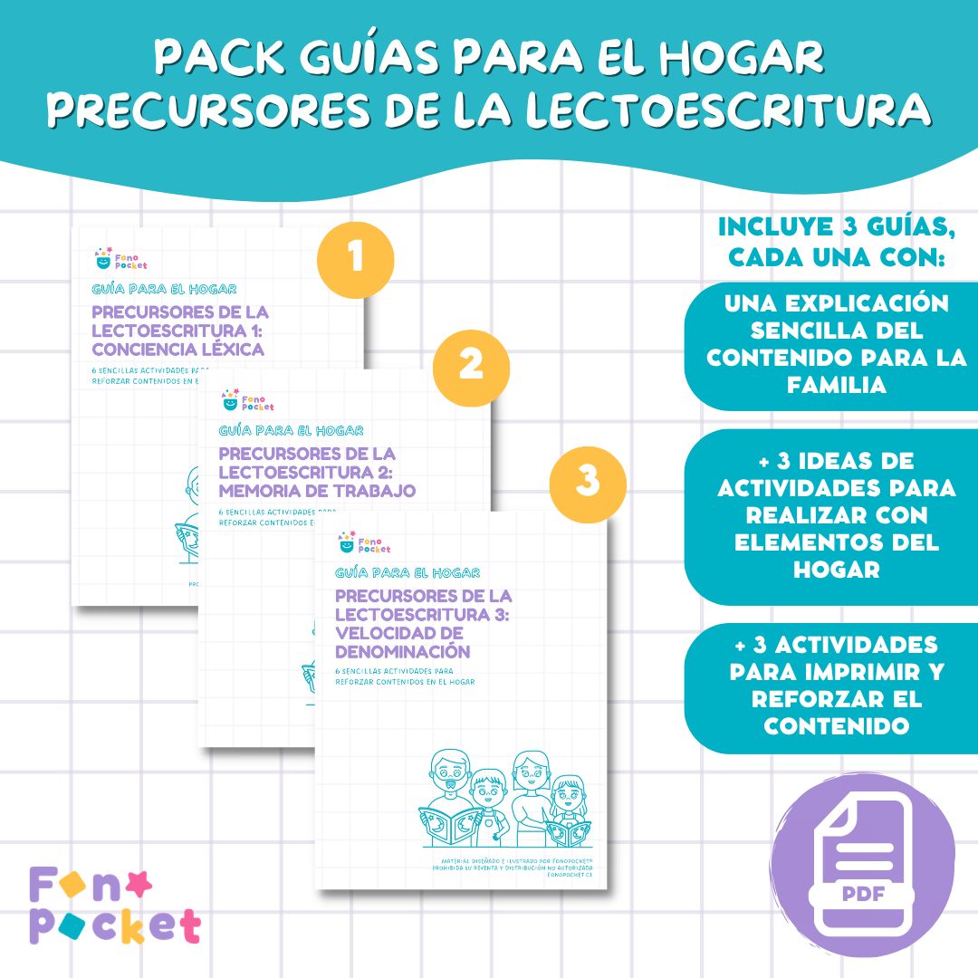 Pack guías precursores de lectoescritura