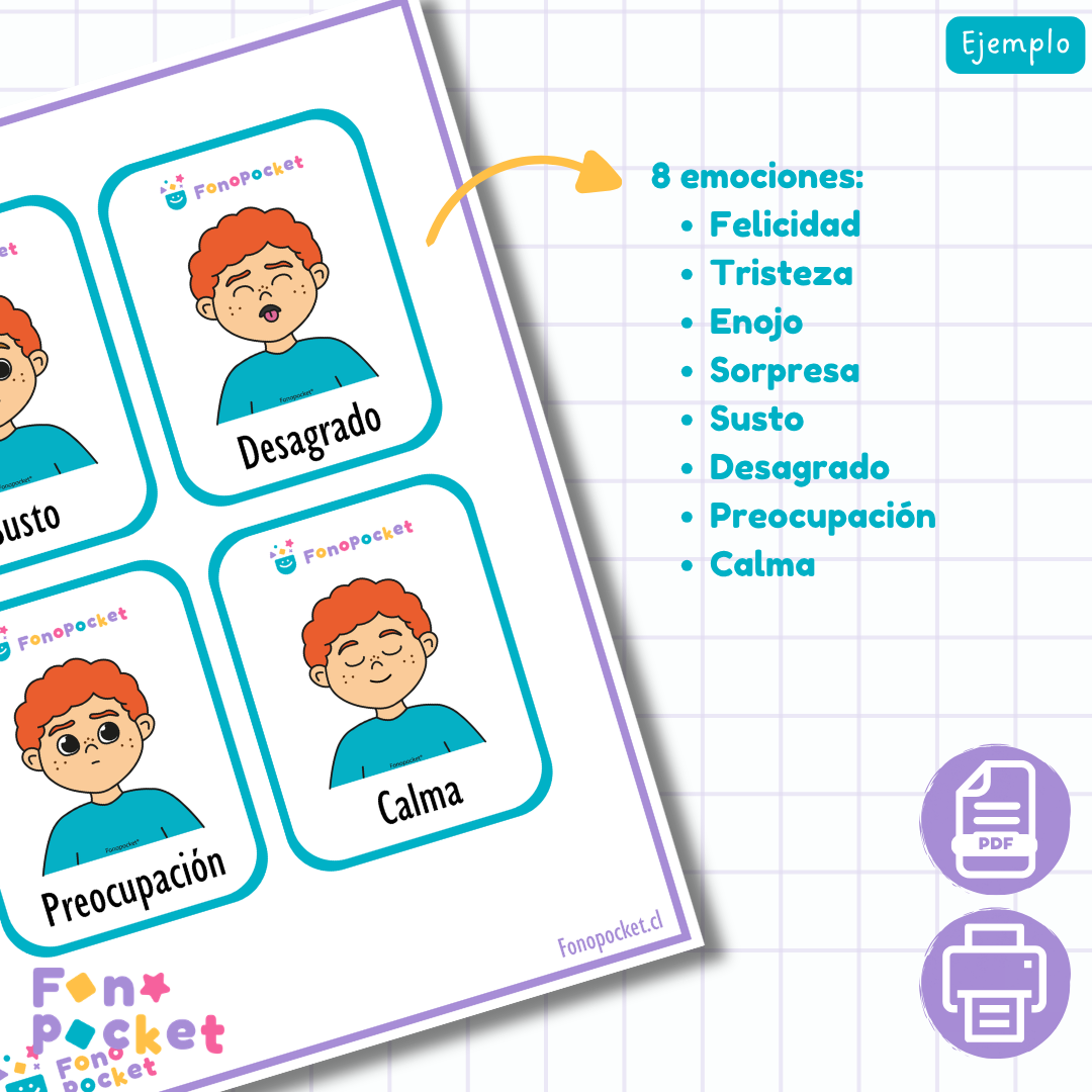 Set de Láminas Emociones