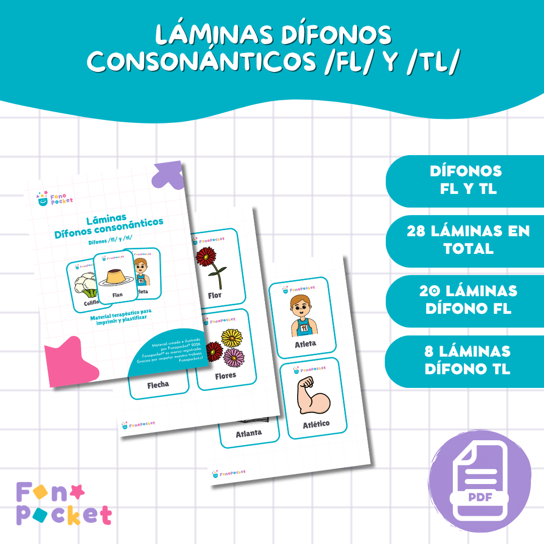 Láminas dífonos consonánticos /fl/ y /tl/