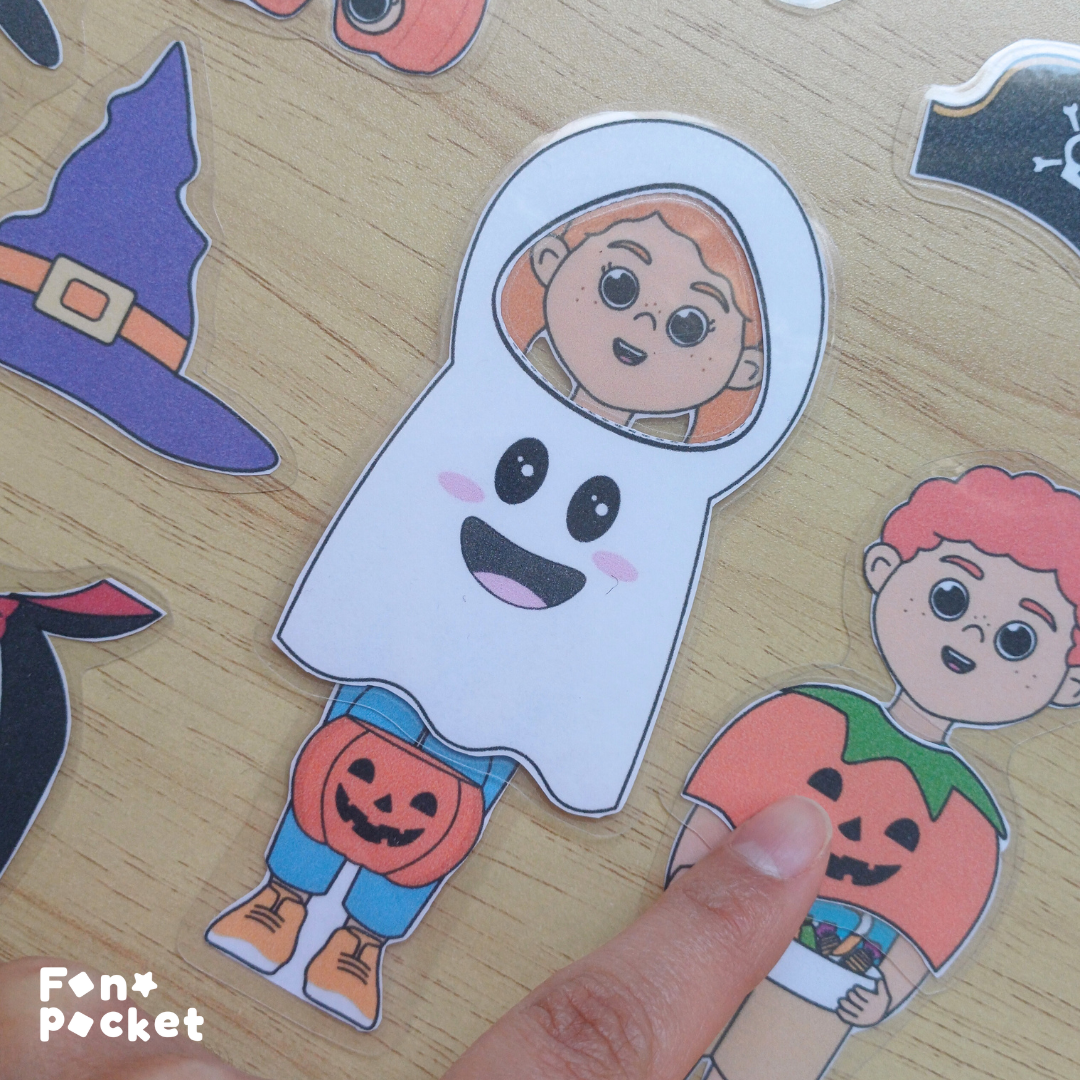 Juego para elicitar oraciones subordinadas adjetivas Versión Halloween