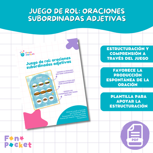 Juego de rol oraciones subordinadas adjetivas