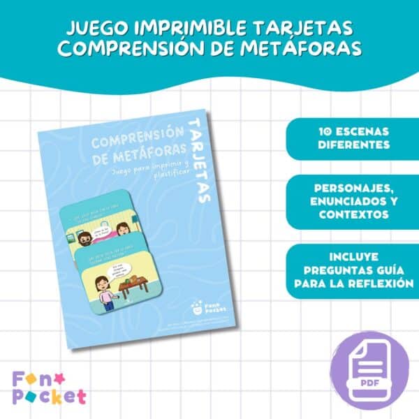 TARJETAS COMPRENSIÓN DE METÁFORAS FONOPOCKET