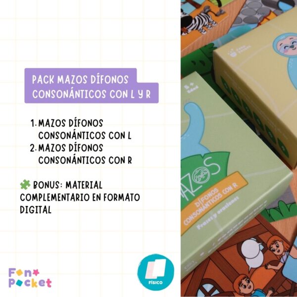 Pack Mazos Dífonos consonánticos Segunda edición - Imagen 2