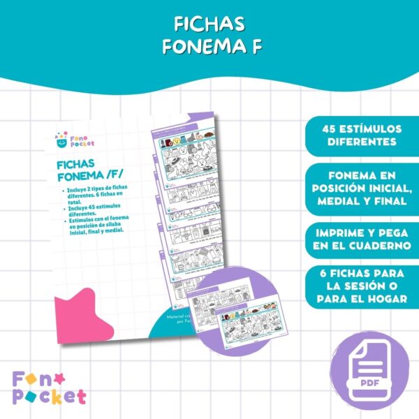 FICHAS FONEMA F FONOPOCKET