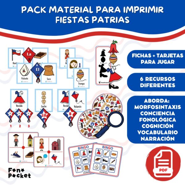 PACK IMPRIMIBLES FIESTAS PATRIAS FONOPOCKET