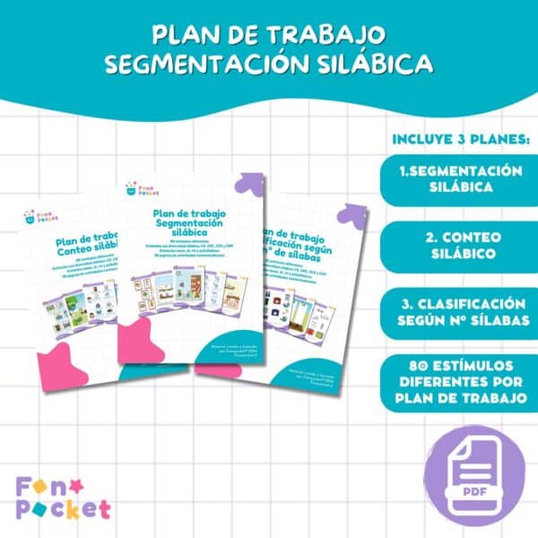 PLAN DE TRABAJO SEGMENTACIÓN SILÁBICA FONOPOCKET