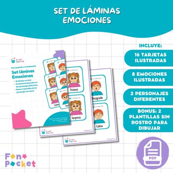 SET DE LÁMINAS DE EMOCIONES FONOPOCKET (3)