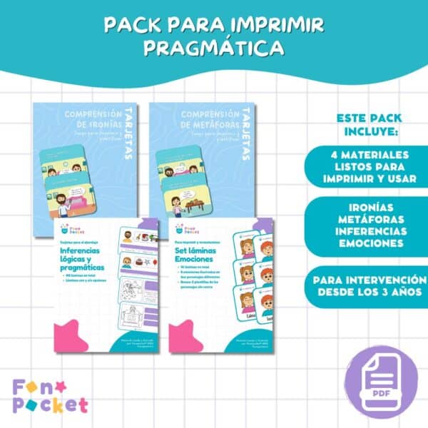 pack para imprimir pragmática fonopocket