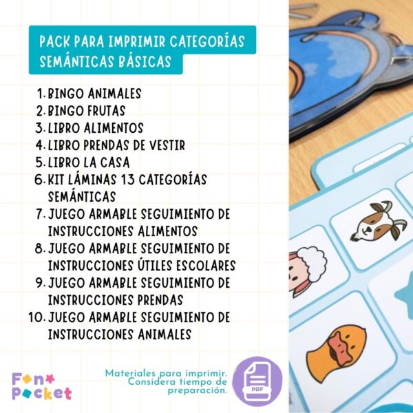 Pack Categorías semánticas básicas - Imagen 2