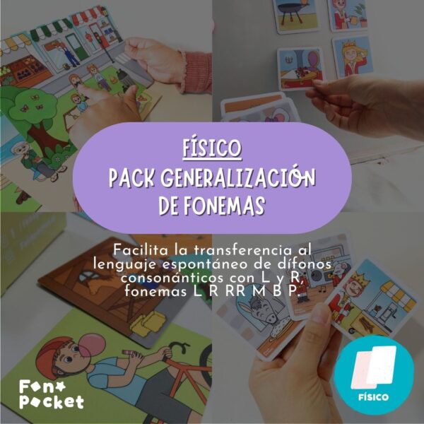 PACK GENERALIZACIÓN DE FONEMAS Y DÍFONOS FONOPOCKET