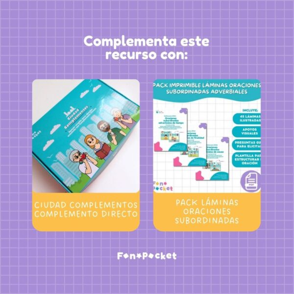 Pack Cuadernillos oraciones con complementos - Imagen 4