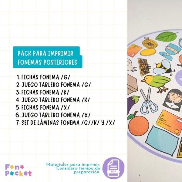Pack Fonemas posteriores - Imagen 2