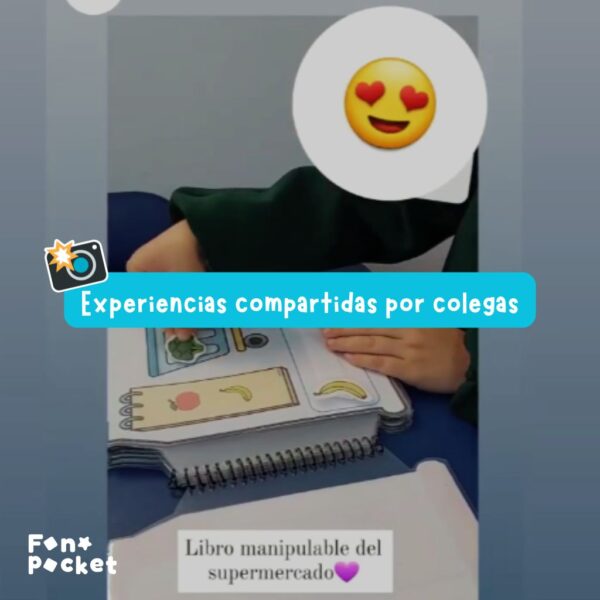 LIBRO MANIPULABLE ALIMENTOS MATERIAL IMPRIMIBLE PARA TRABAJAR SEMÁNTICA FONOPOCKET