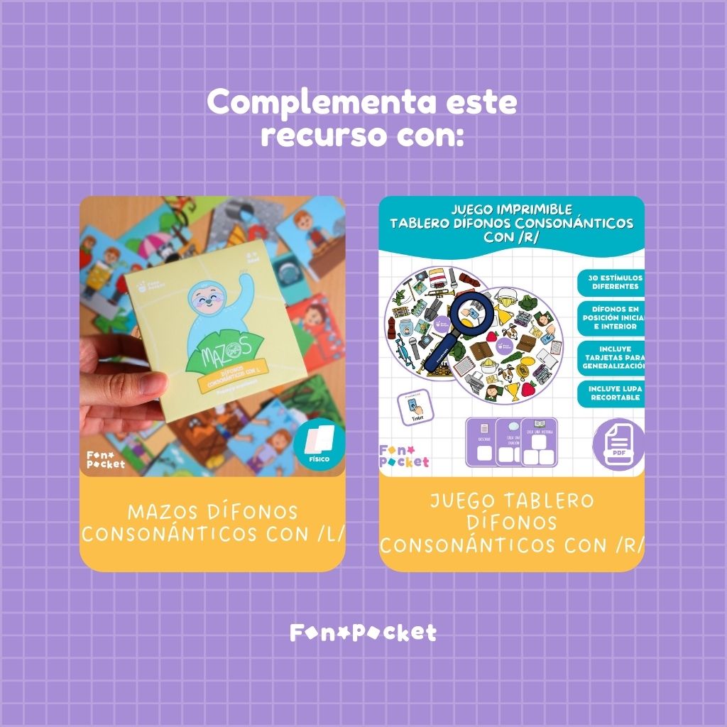 Material - Fonopocket Mazos Dífonos consonánticos con /r/ Segunda edición - Imagen 7