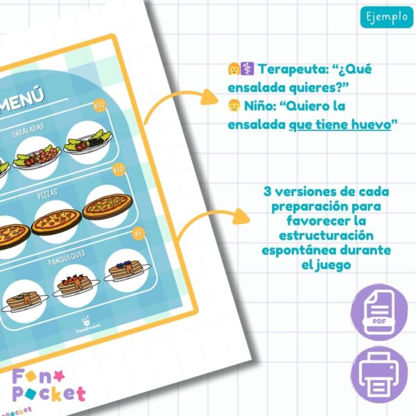 juego de rol imprimible para trabajar oraciones subordinadas adjetivas fonopocket