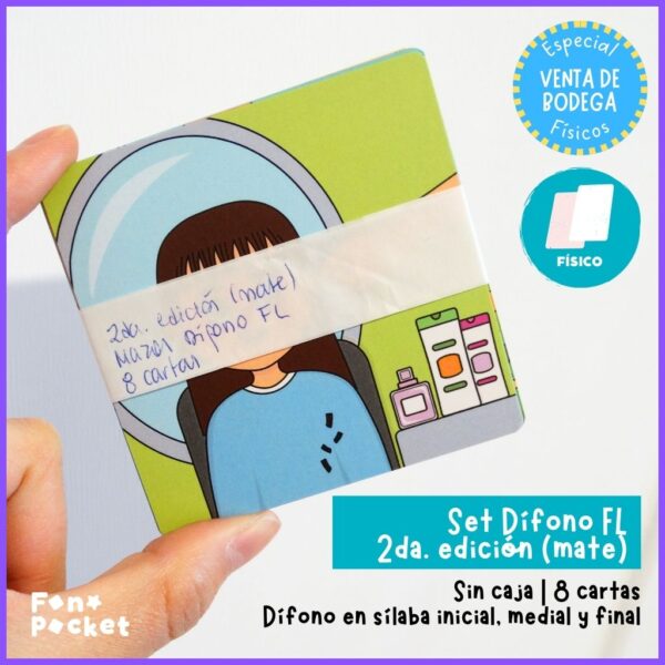 Set 8 tarjetas Dífono /fl/ 2° Edición