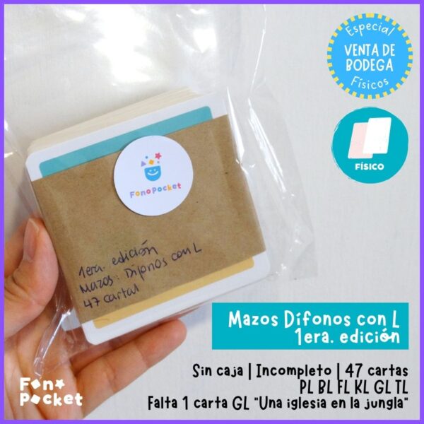 Mazos 47 tarjetas Dífonos con /l/ 1° Edición