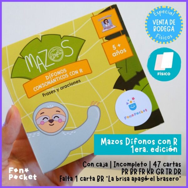 Mazos 47 tarjetas Dífonos con /r/ 1° Edición