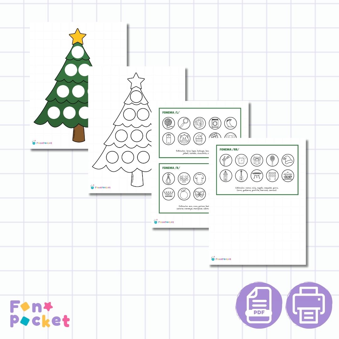Material - Fonopocket Fichas Edición navidad Fonemas /l/, /r/ y /rr/ - Imagen 2