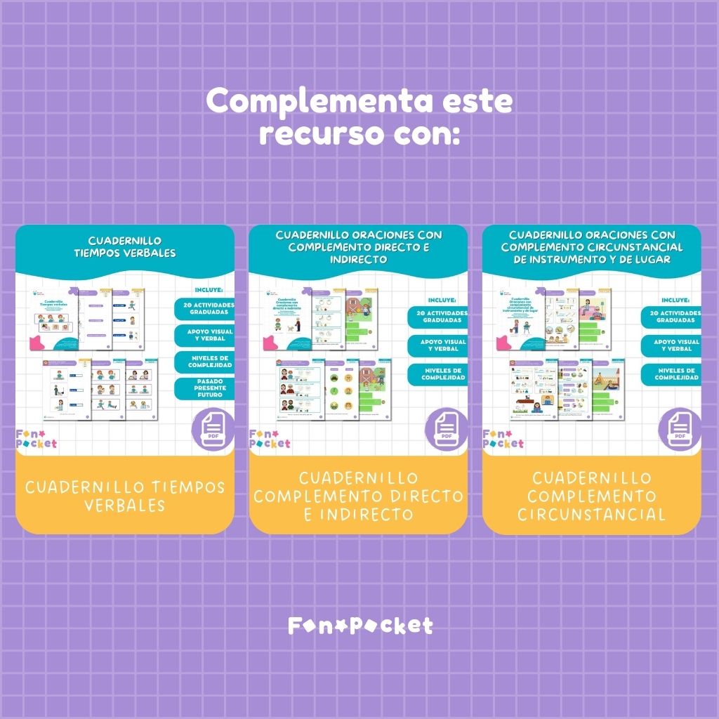 Material - Fonopocket Cuadernillo interrogativos ¿quién? y ¿qué hace? - Imagen 6