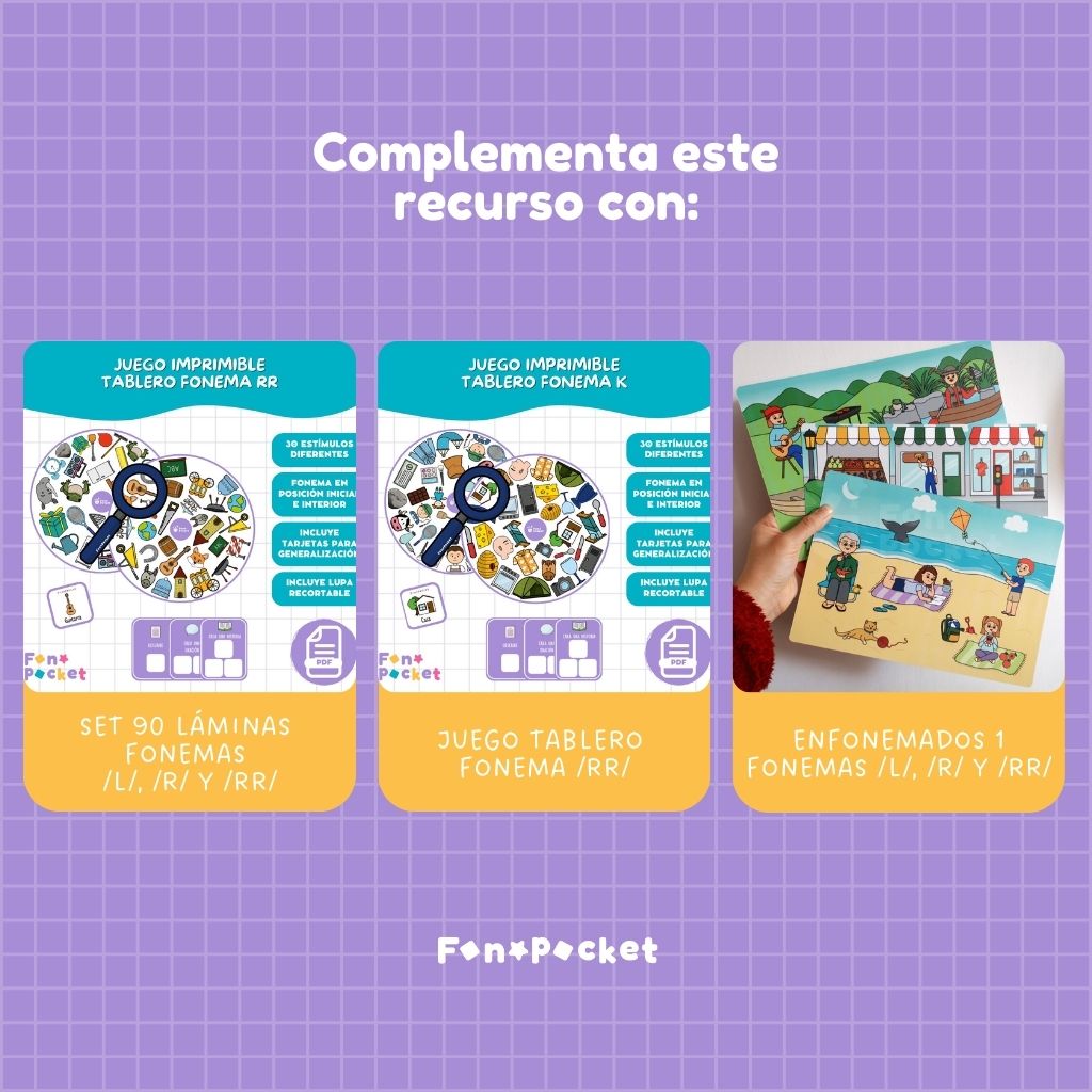 Material - Fonopocket Fichas Edición navidad Fonemas /l/, /r/ y /rr/ - Imagen 6